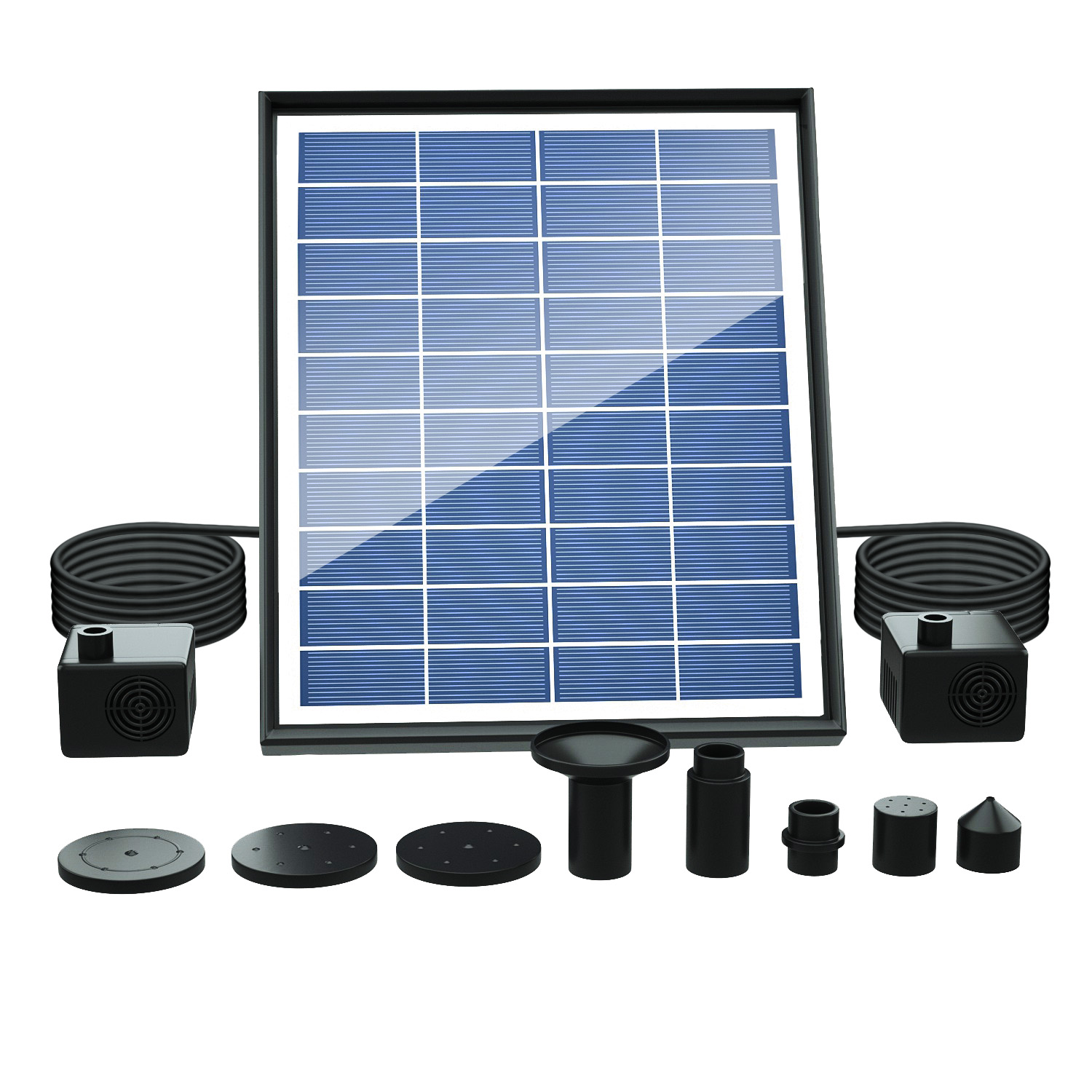 Panel Power Outdoor - ソーラー噴水、ソーラー式バードバス噴水ポンプ6.5wウォーターポンプ、屋外散水用水中ポンプ、池用ソーラーパネルキット