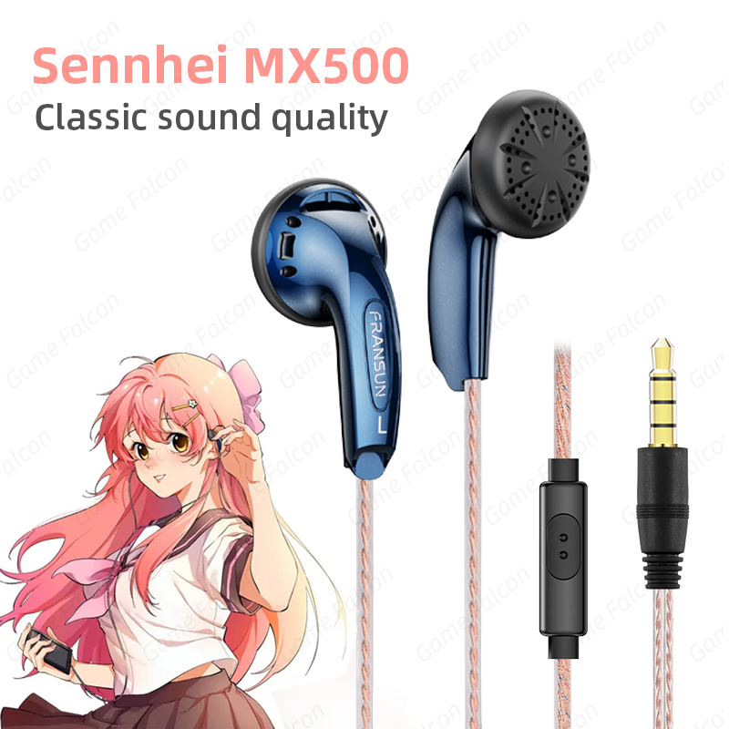 Outdoor Power Jack - クラシック耳栓 Sennhei MX500 強力な低音有線イヤフォン HiFi ステレオイヤホン