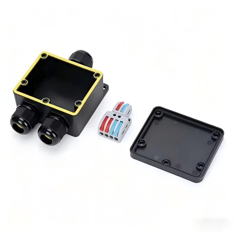 Outdoor Power Line - 防水ジャンクションボックス IP68 2ウェイプラグライン M20 同軸ケーブルコネクタ ワイヤー範囲