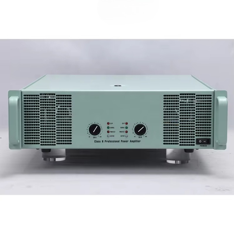 Panel Power Outdoor - 39.2アンペアCAアンプ グリーンパネル 3U 2チャンネルHアンプ オーディオ屋外パフォーマンスプロフェッショナルパワーアンプ