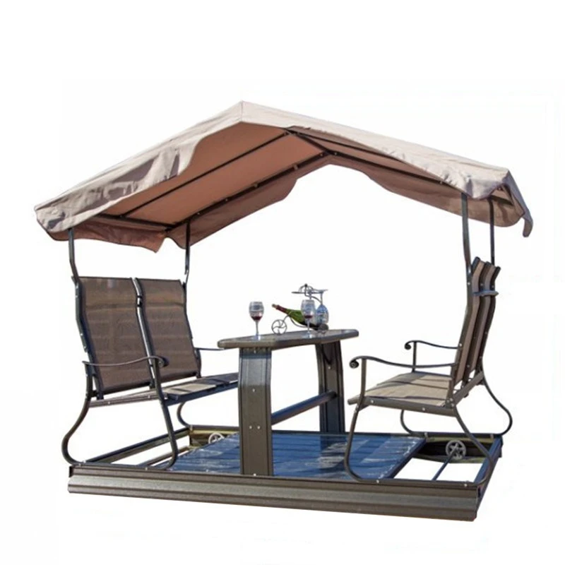 Outdoor Power Lift Chair - 屋外スイング、中庭ガーデンヴィラ、ロッキングチェア、バルコニー、四人乗り電動ロッキングチェア、リゾート、屋外ダブルリフト
