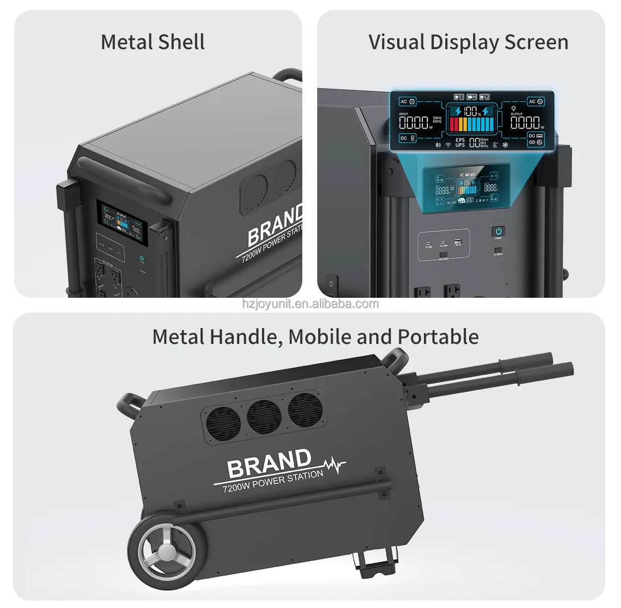 ヘビーデューティー7200Wソーラー発電機ポータブル電源18 - Panel Power Outdoor のレビューと価格