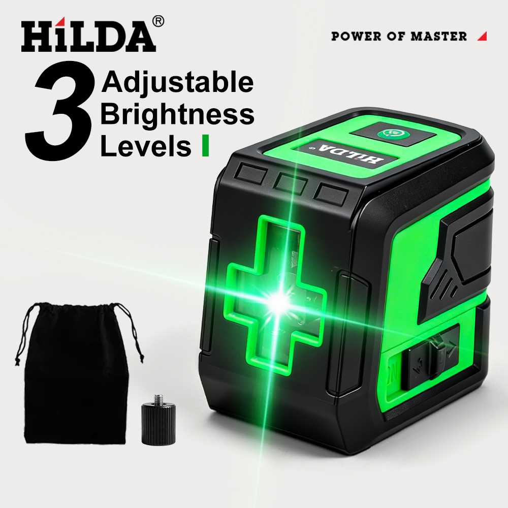 HILDA レーザーレベル 2ライン精密セルフレベリング 手 - Outdoor Power Line のレビューと価格