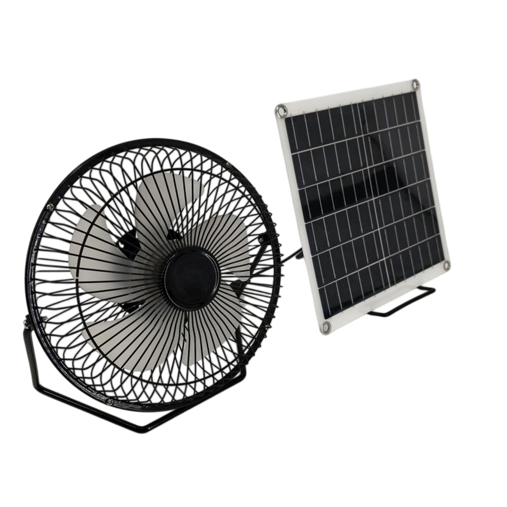 10Wソーラーパネルファン、USBパワーバンクとソーラーパネ - Panel Power Outdoor のレビューと価格