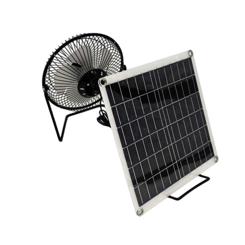 10Wソーラーパネルファン、USBパワーバンクとソーラーパネ - Panel Power Outdoor のレビューと価格