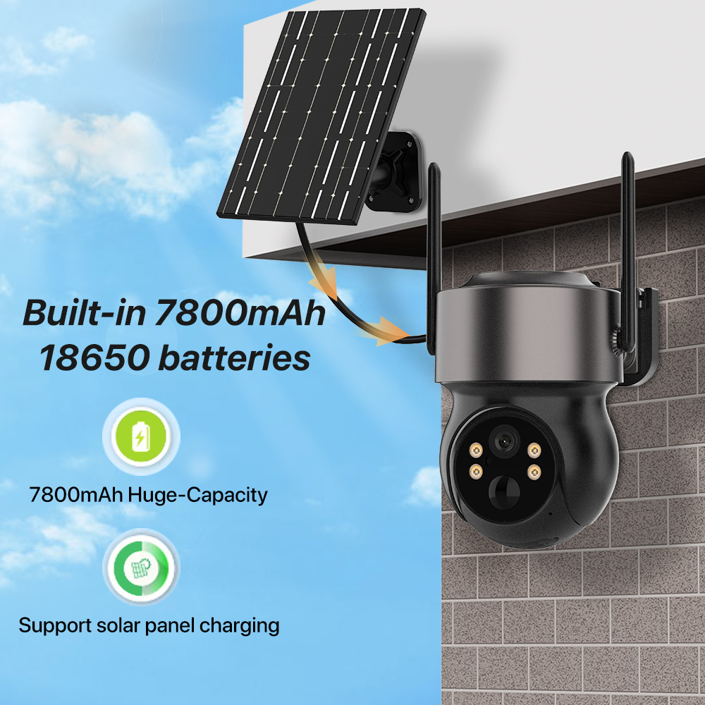 4MP 4G SIM ソーラーバッテリー駆動の屋外ワイヤレス - Panel Power Outdoor のレビューと価格