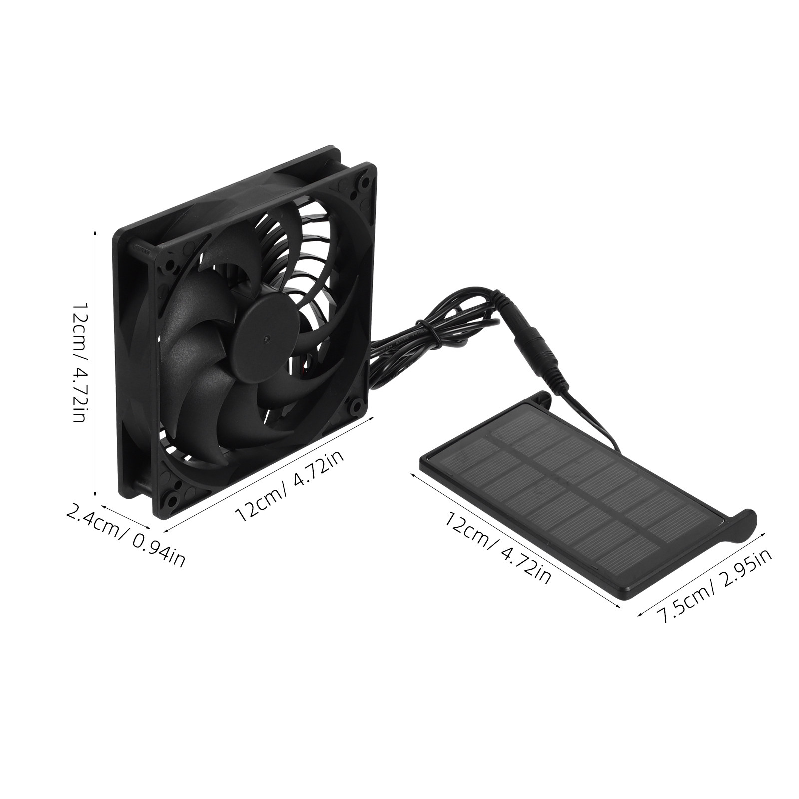 ソーラーファン 3W。ソーラーパネルで駆動。ペット用ハウス、 - Panel Power Outdoor のレビューと価格