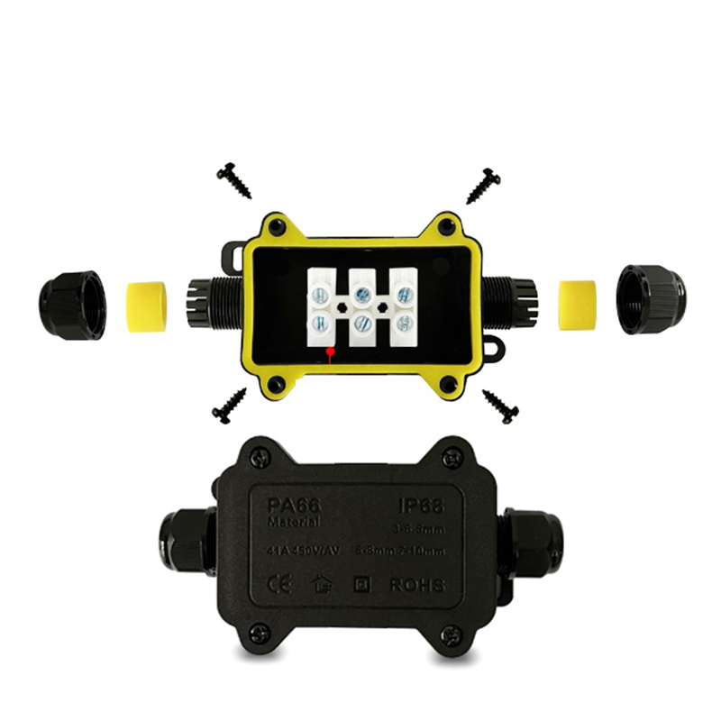 防水ジャンクションボックス IP68 2ウェイプラグライン  - Outdoor Power Line のレビューと価格