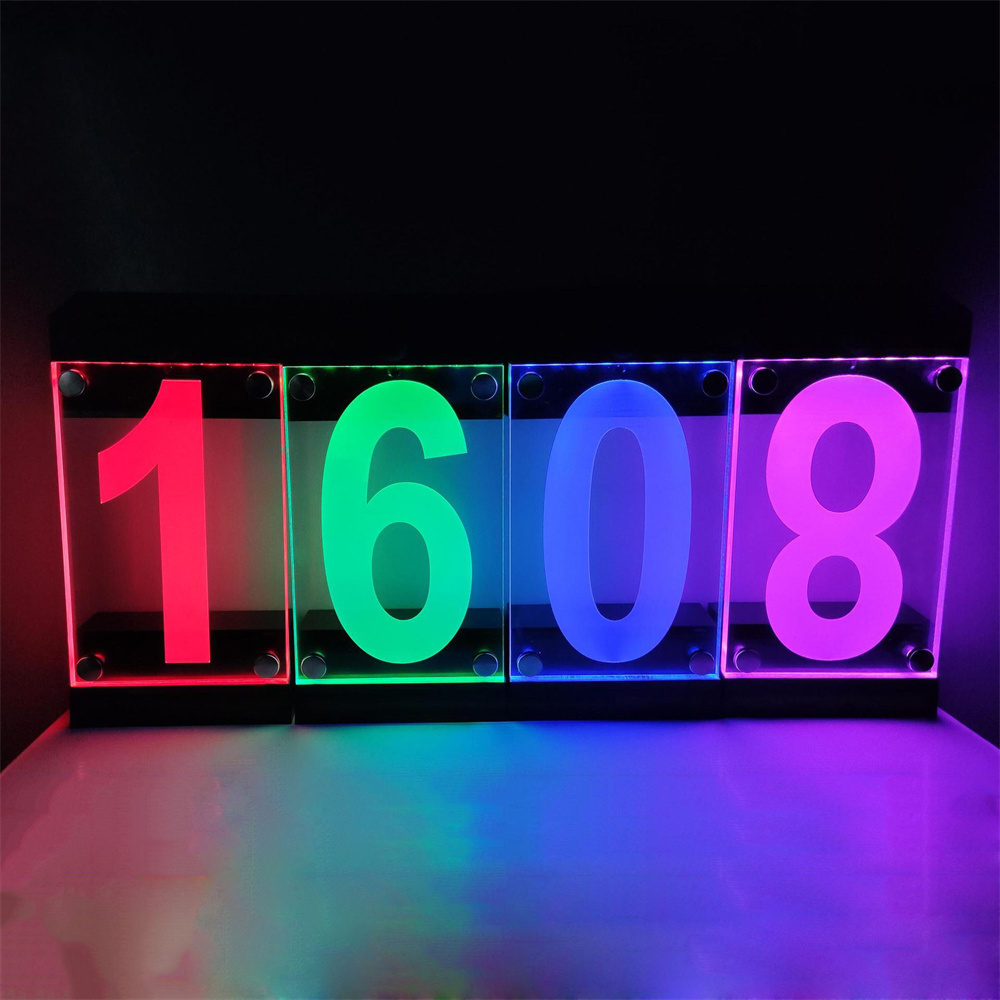 太陽光発電 RGB カラー家番号サインライトリモコン数字また - Outdoor Power Number のレビューと価格