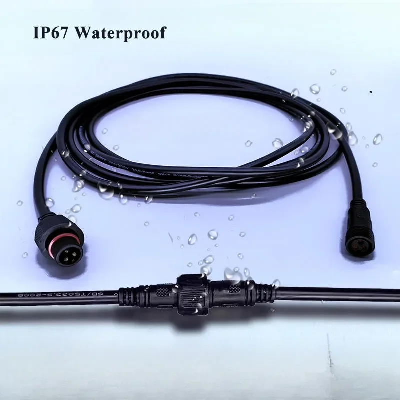 防水IP67規格、屋外用、オス・メスプラグ、2ピン、3ピン、 - Outdoor Power Line のレビューと価格