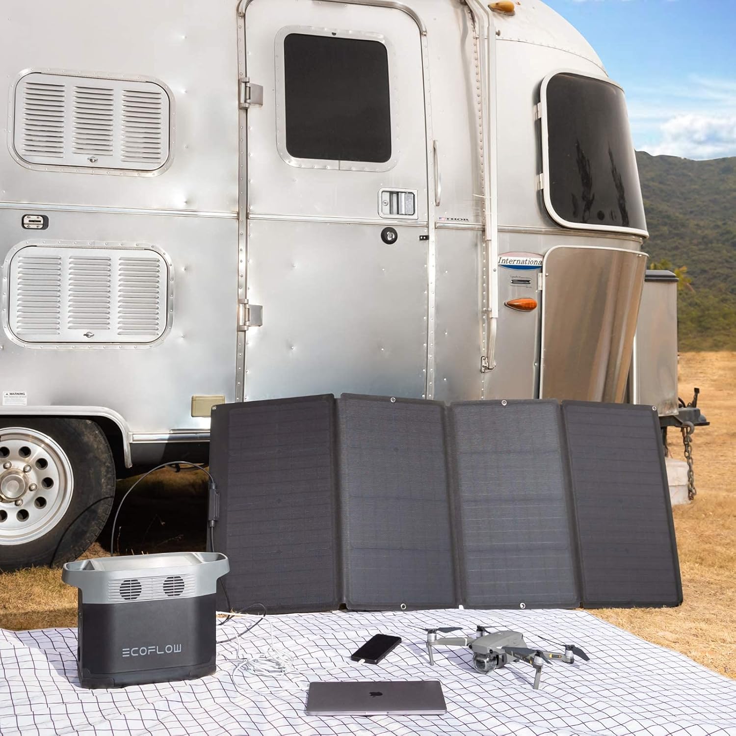160ワット折りたたみ式ソーラーパネルポータブル電源調整可能 - Panel Power Outdoor のレビューと価格